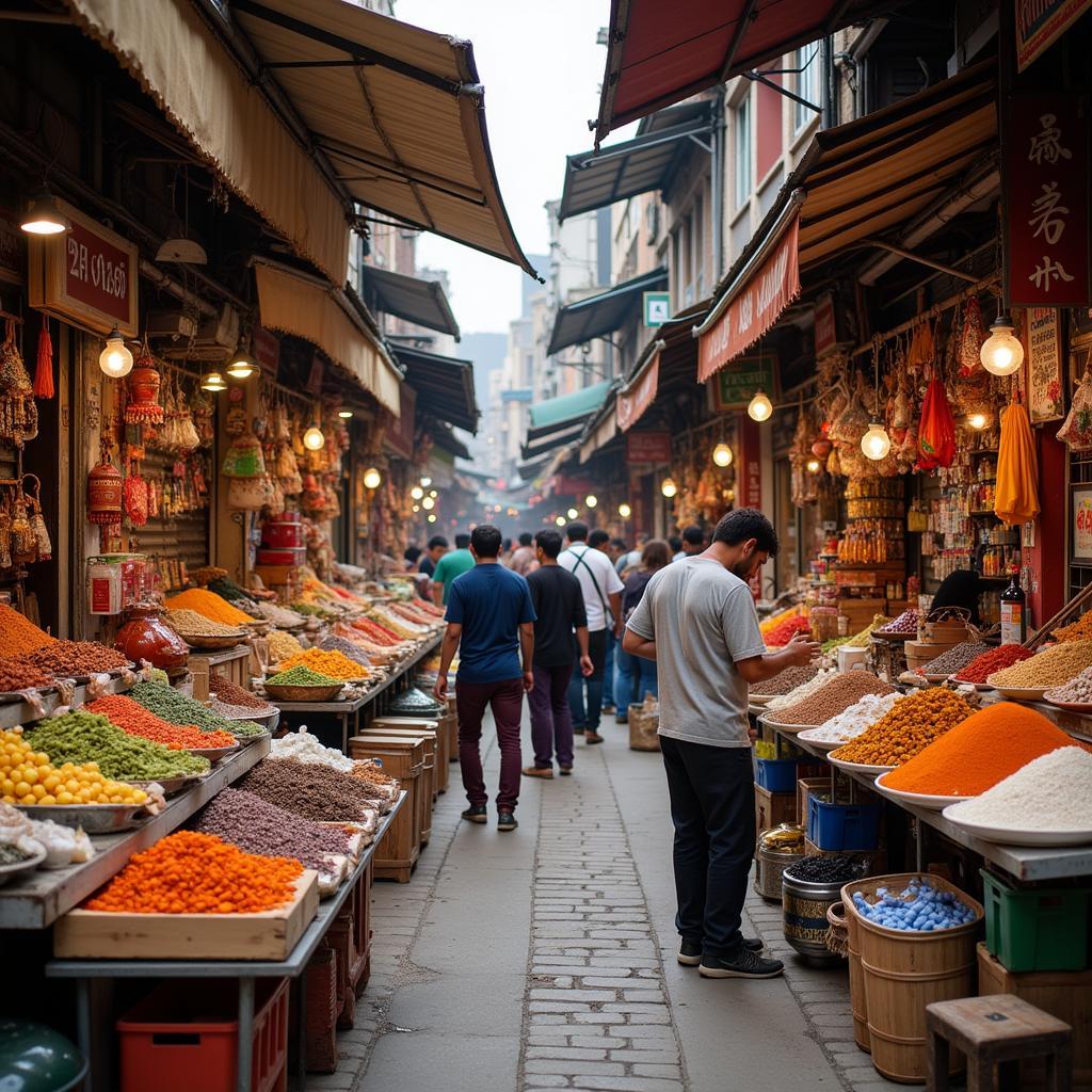 Exploring a vibrant local Spanish market