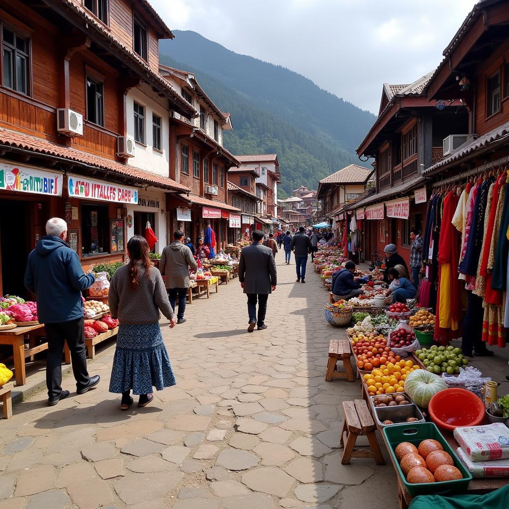 Exploring the Local Market near a Tawang Homestay