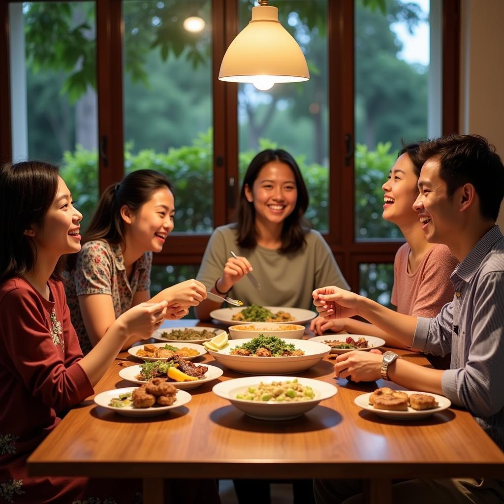 Malaysian Family at a Homestay in Langkawi