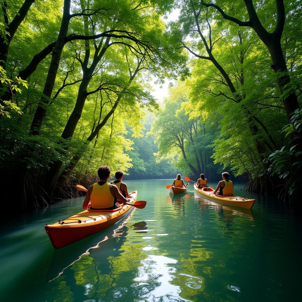 Kayaking through the Mangrove Forest