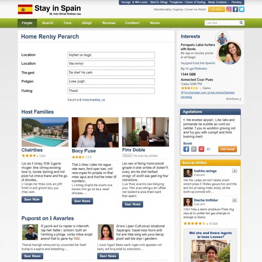 User-Friendly me Stay in Spain Website