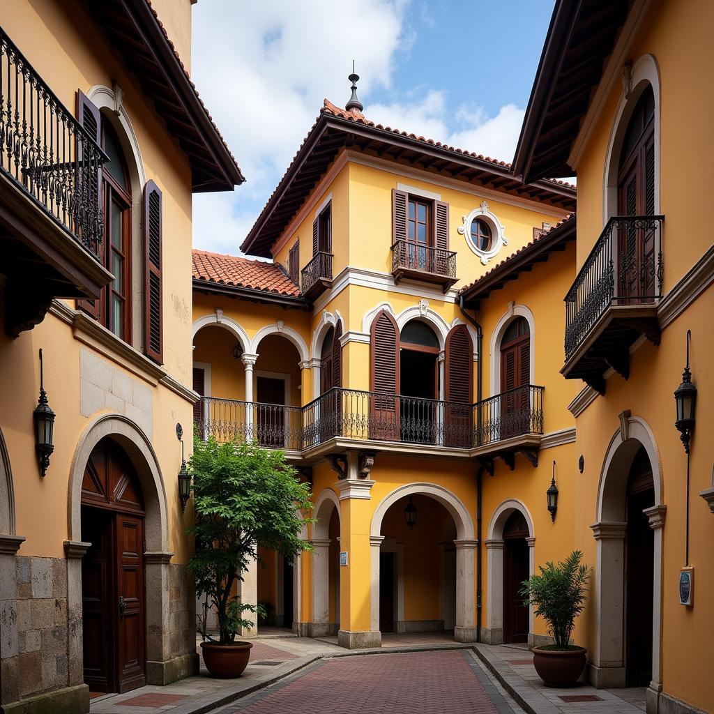 Melaka Historical Architecture with Spanish Influence