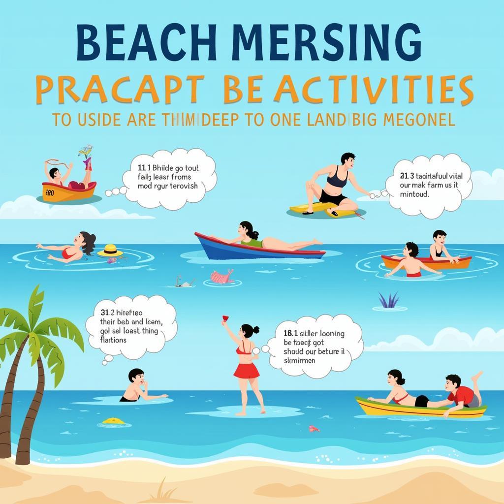 Beach activities in Mersing