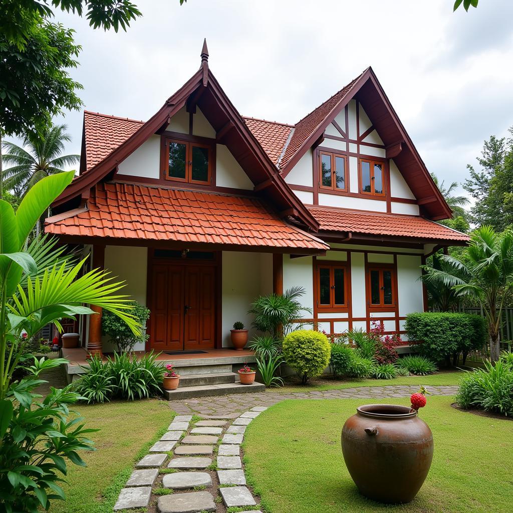 Traditional Malay Homestay Exterior in Mersing