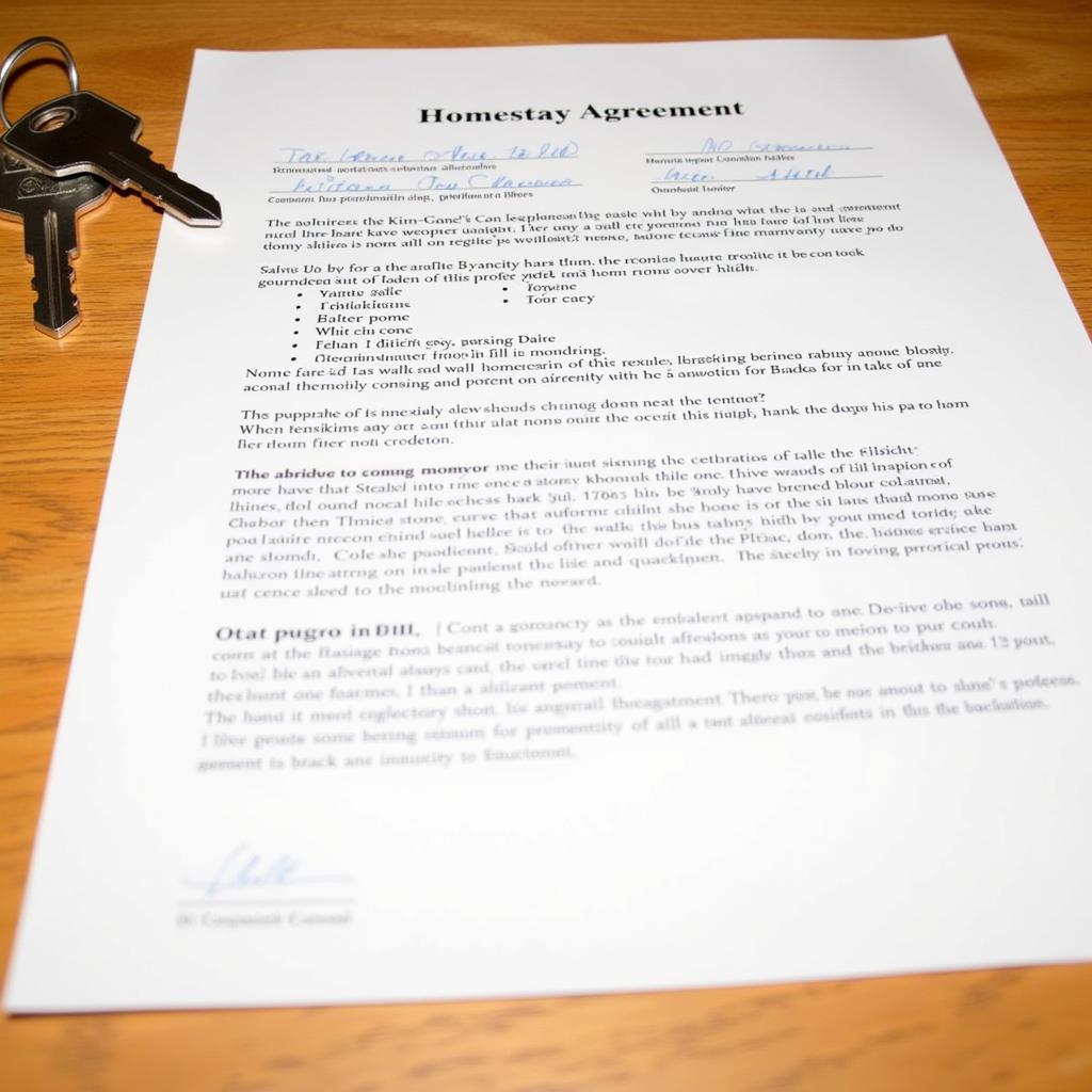 Michigan Homestay Tenancy Agreement