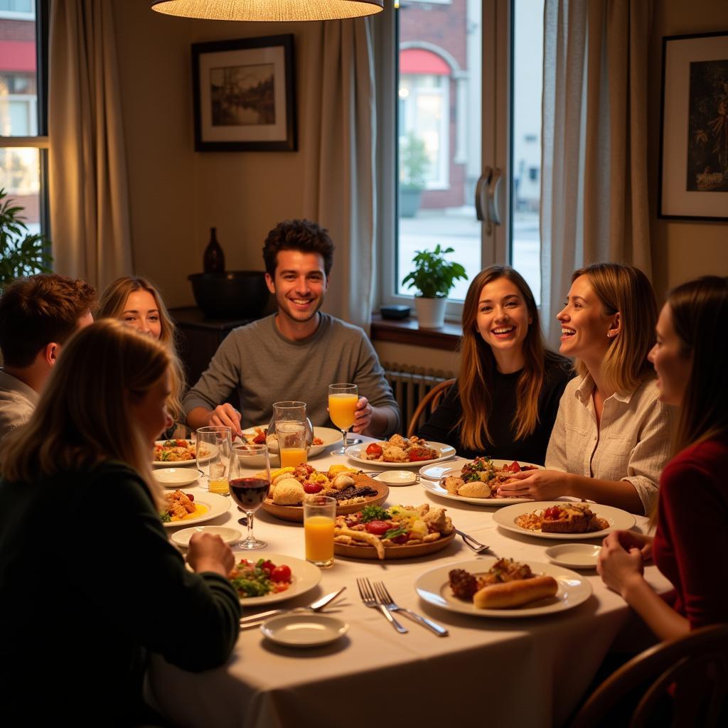 Montreal Homestay Family Dinner