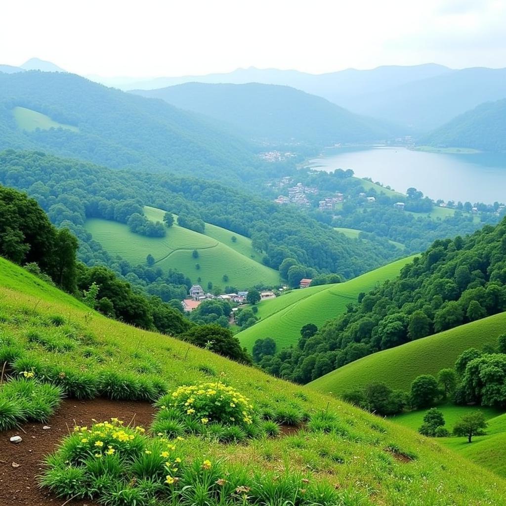 Scenic view from a Mulshi homestay