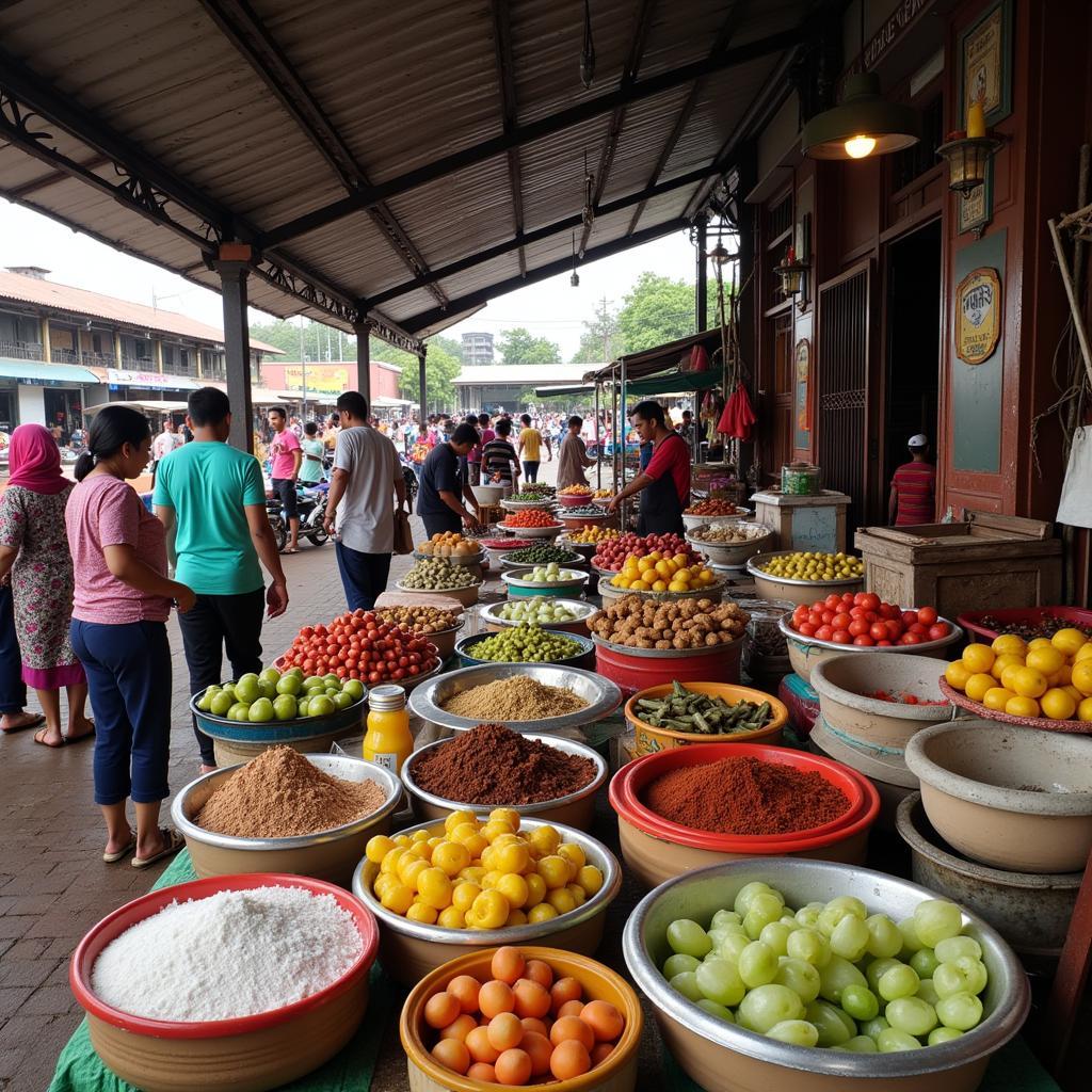 Padang Serai Local Market: A bustling local market in Padang Serai, filled with fresh produce, local crafts, and friendly vendors.