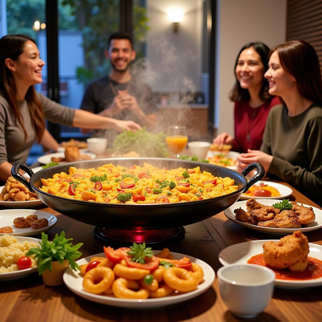 Paella Dinner at a Cyberjaya Homestay