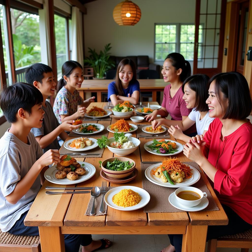 Pangkor Island Homestay Family Meal