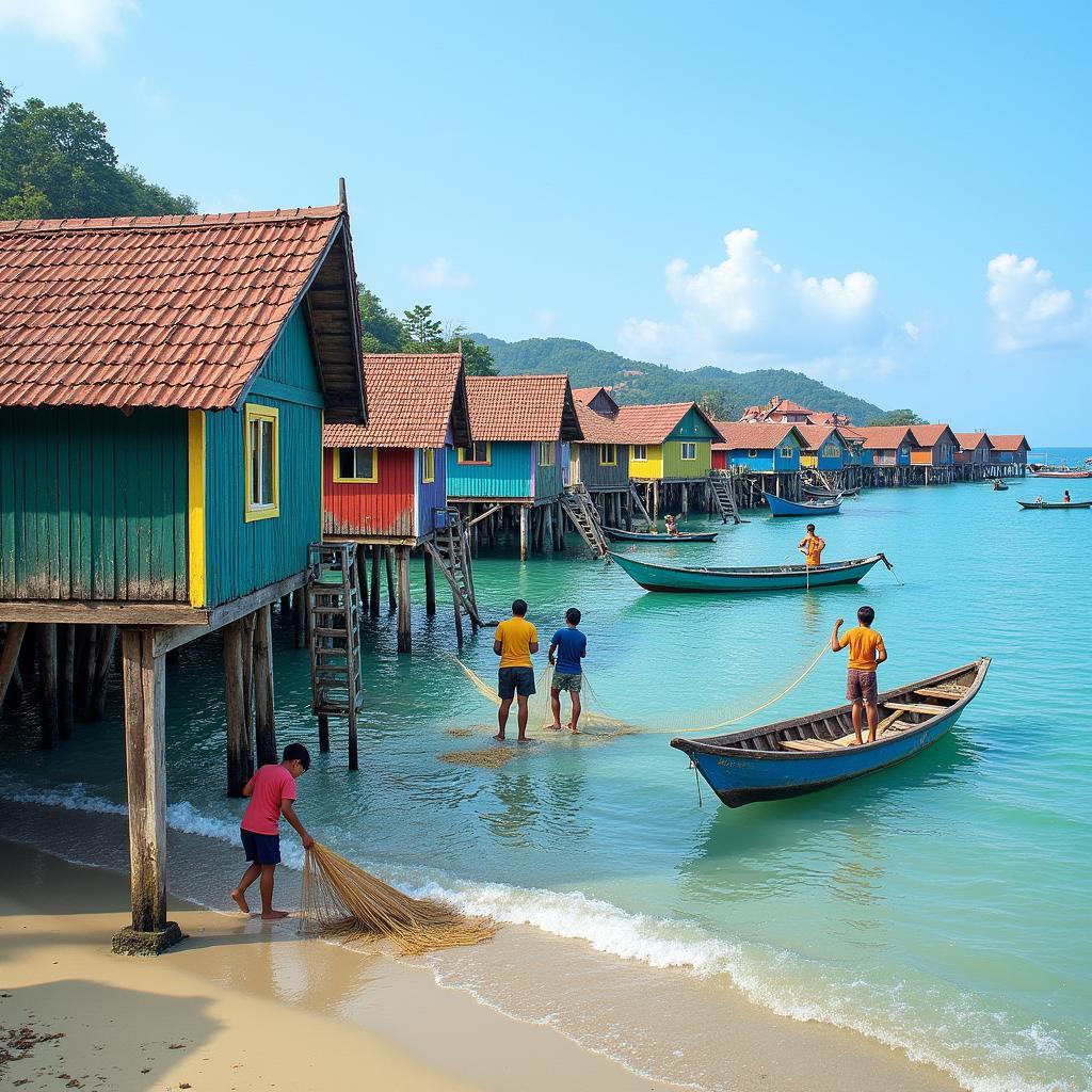 Pantai Air Tawar Fishing Village Homestay