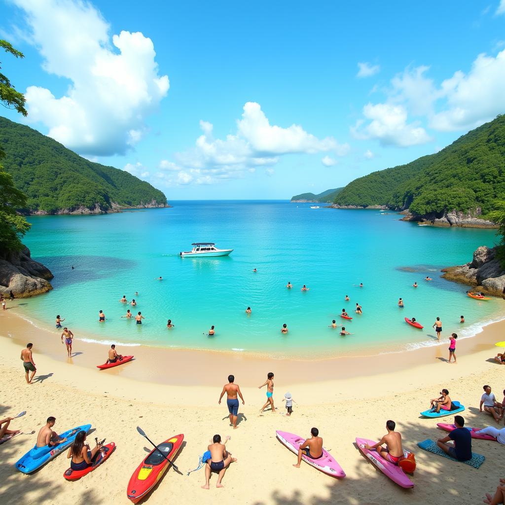 Beach Activities at Pantai Bisikan Bayu