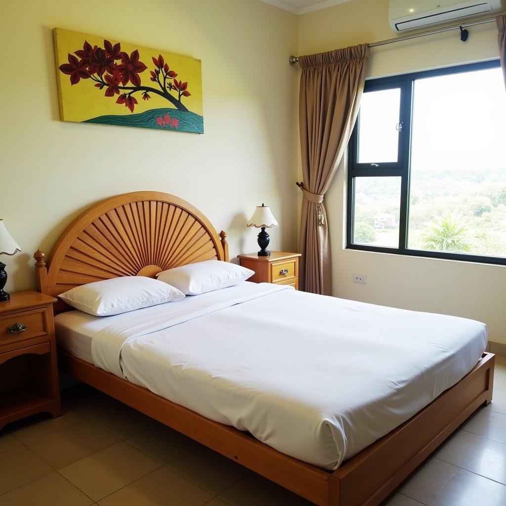 Comfortable bedroom in a Pantai Cenang homestay