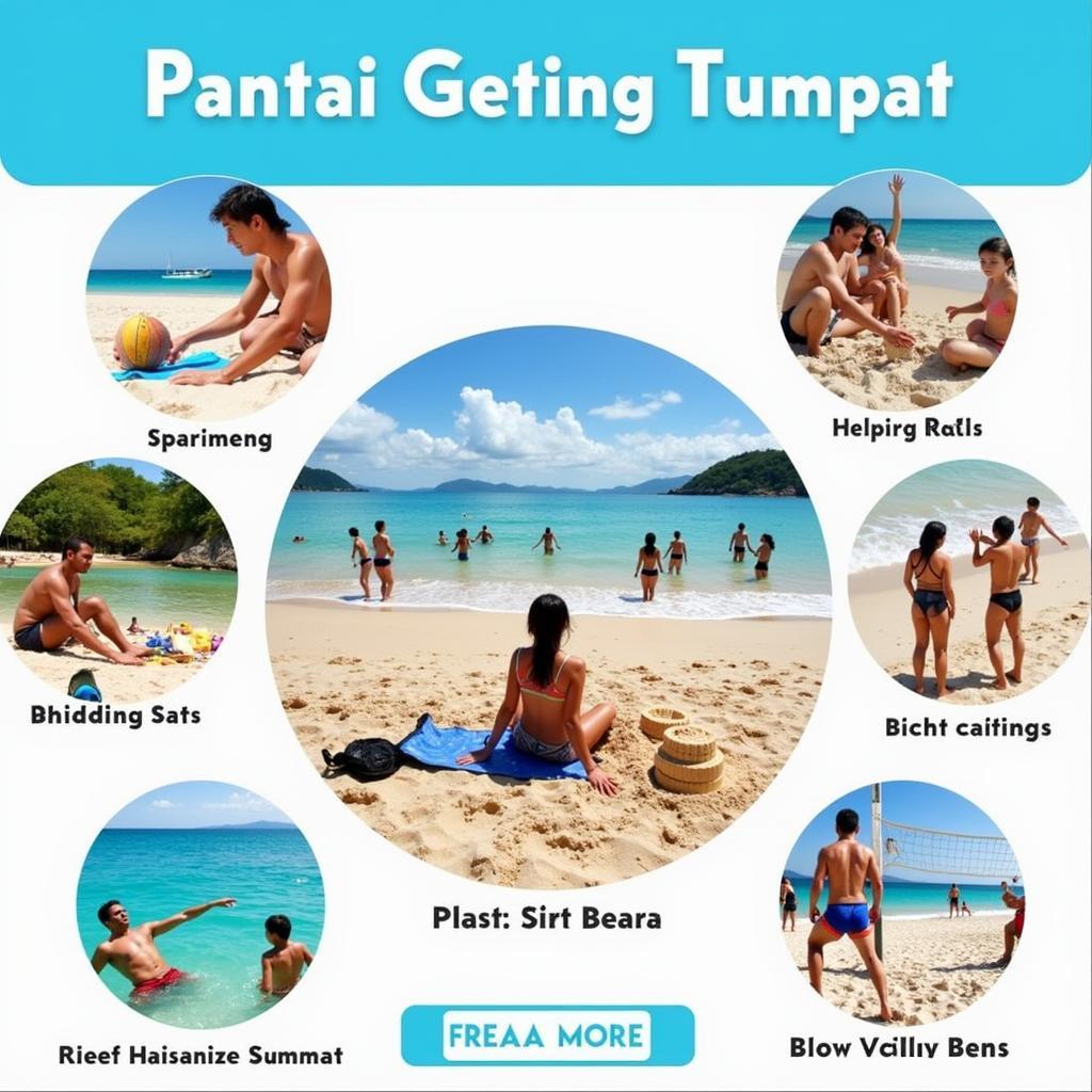 Beach Activities in Pantai Geting Tumpat