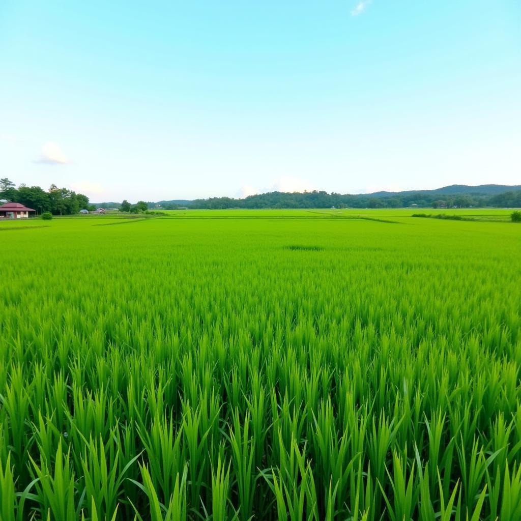 Scenic view of paddy fields near Parit 2 Timur Sg Besar