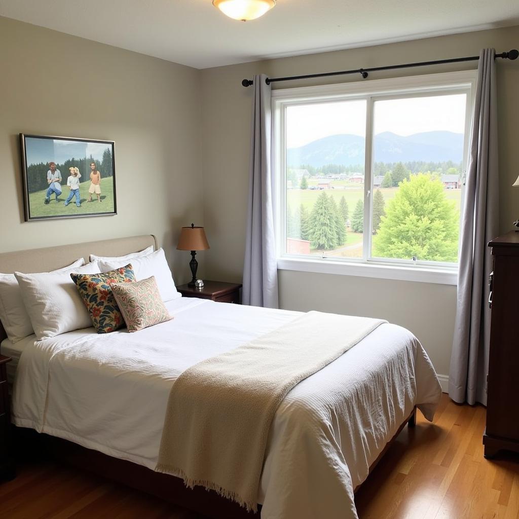 Cozy bedroom in a Penticton homestay