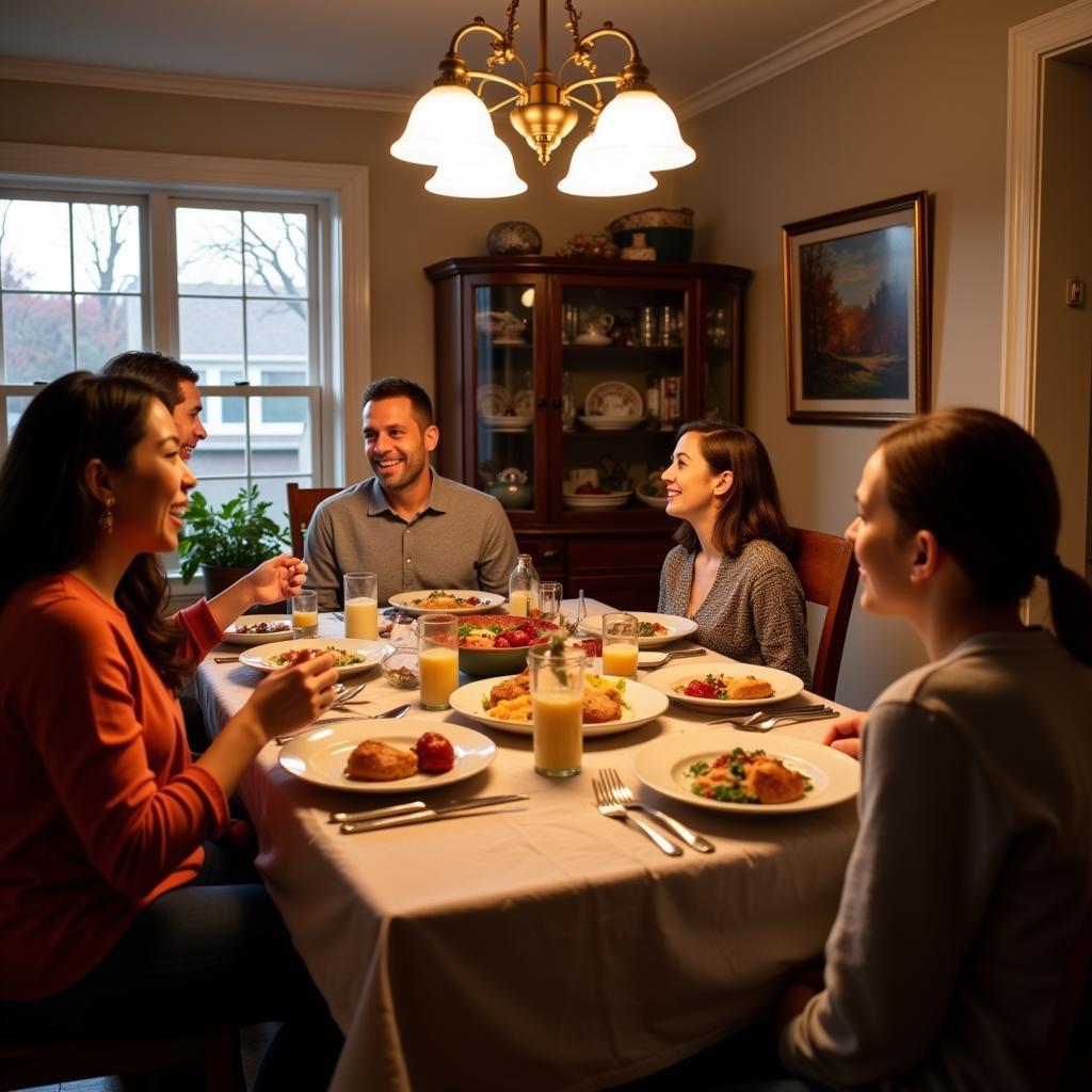 Philadelphia Homestay Family Dinner