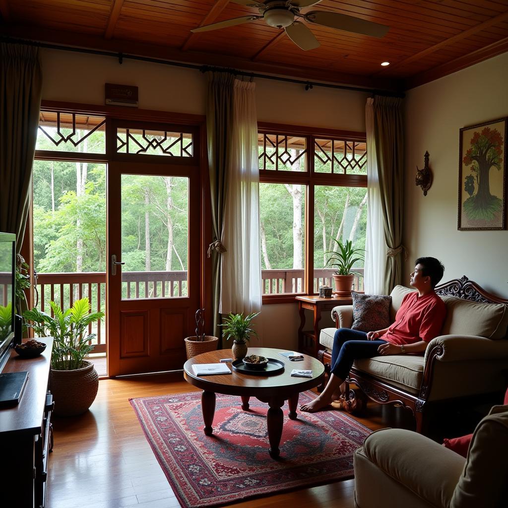 Relaxing in a Traditional Malaysian Homestay Banglo Gambang