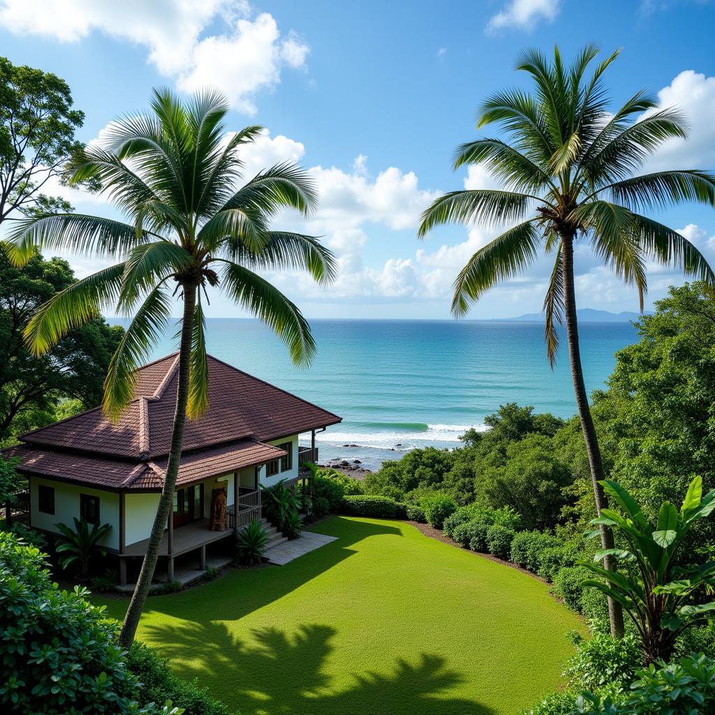 Scenic Coastal View near Rengit Homestay