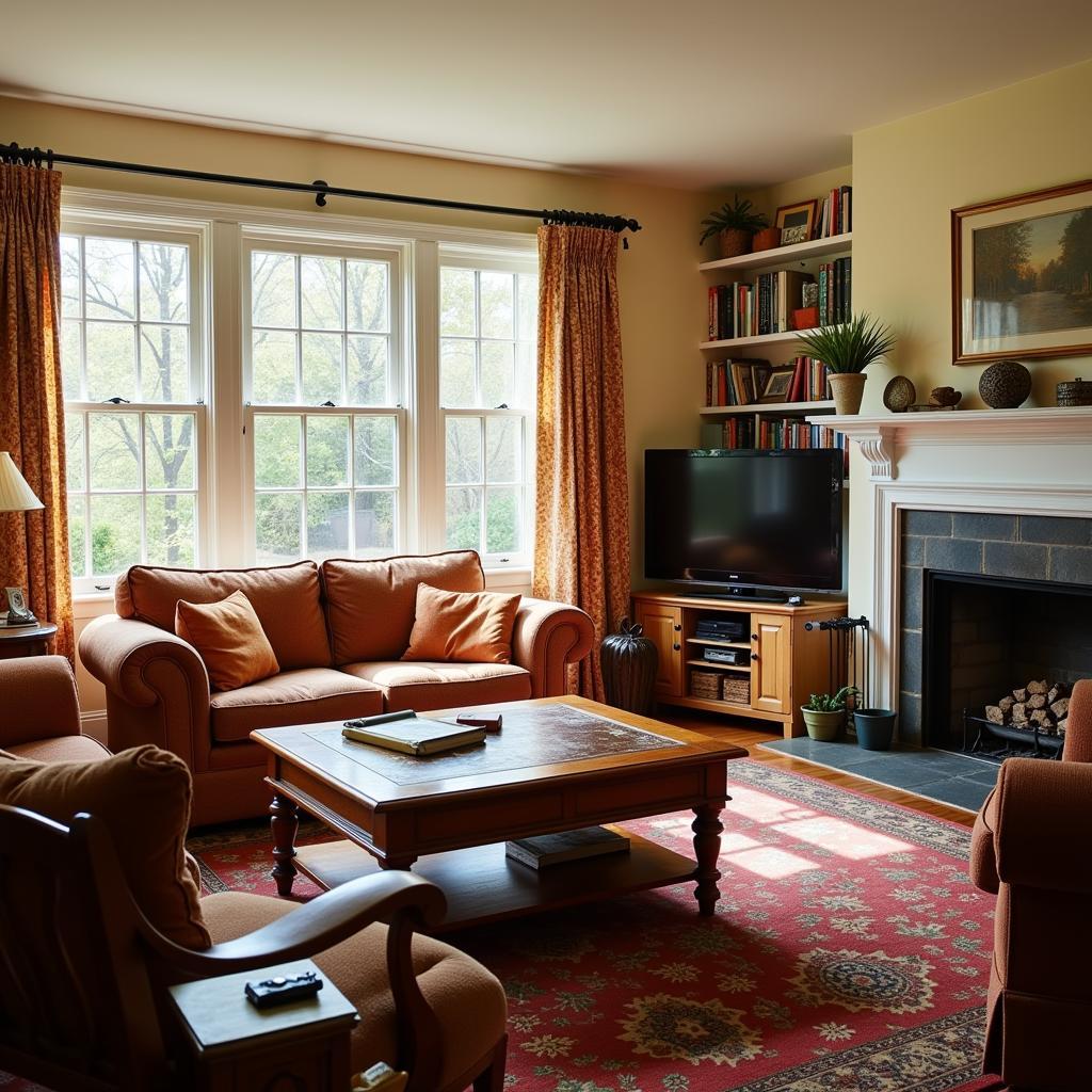 Cozy Living Room in a Roanoke Homestay