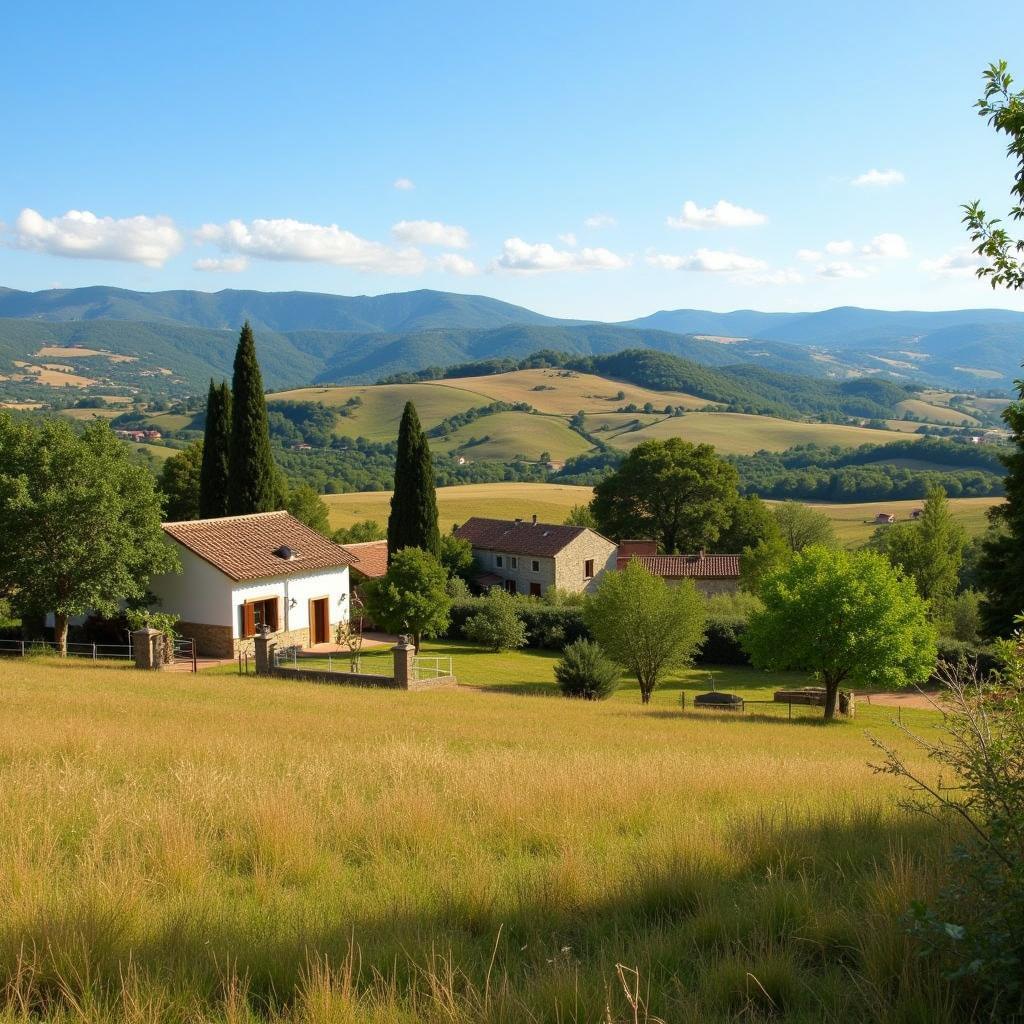 Scenic View of Rural Spanish Homestay