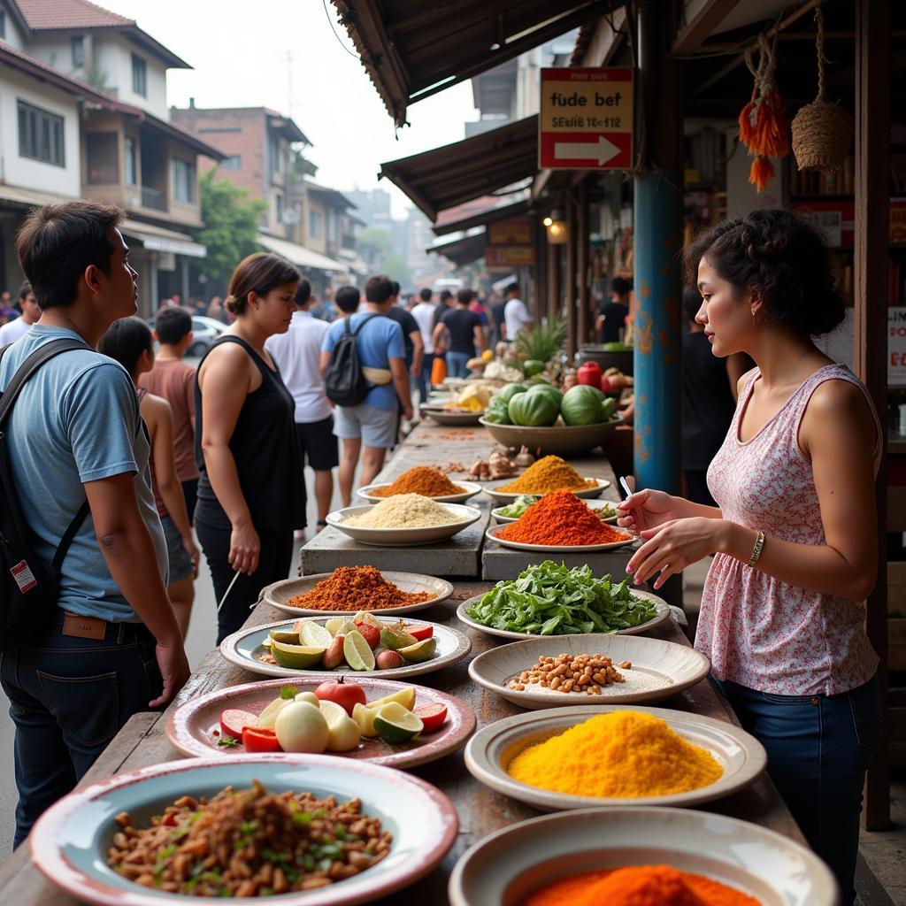 Experiencing a vibrant local market near a Saigon homestay