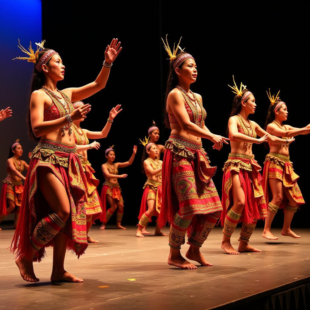 Traditional Dance Performance at Sarawak Cultural Village