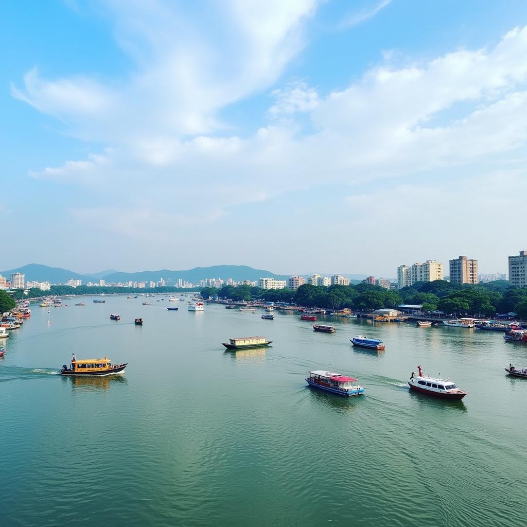 Scenic Kuching Waterfront