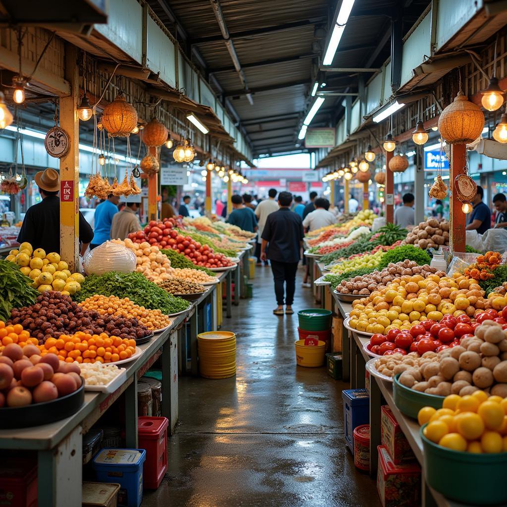 Vibrant Local Market in Seremban