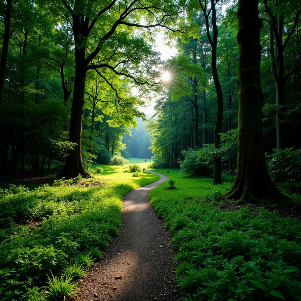 Scenic view of Bukit Wang recreational forest in Sintok Kedah