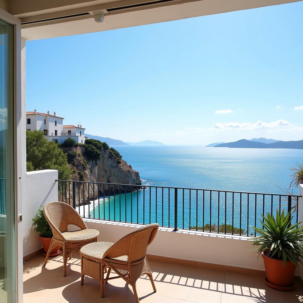 Stunning view from a Spanish coastal homestay