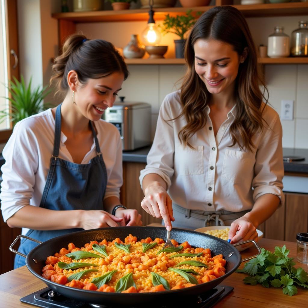 Learning Spanish Cuisine in a Homestay