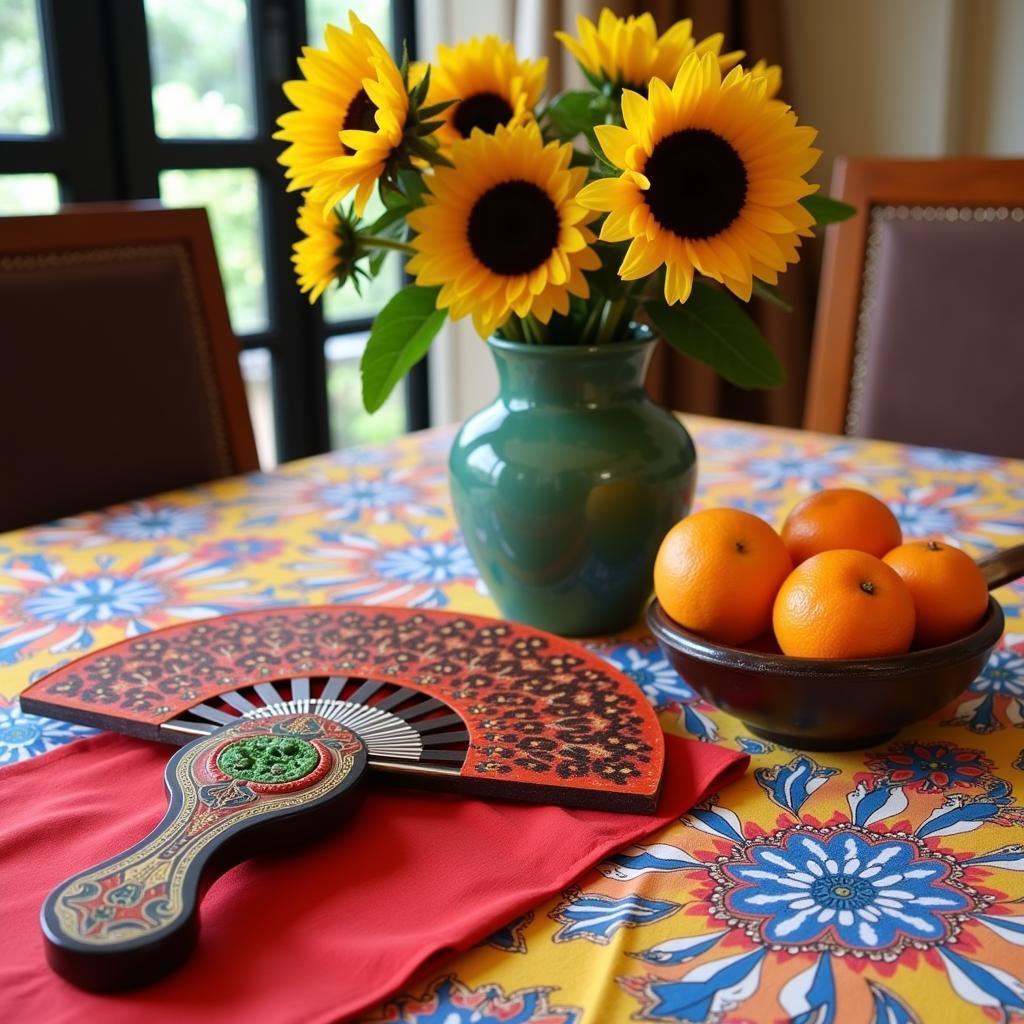 Spanish-themed decor in an Ampang Jaya homestay