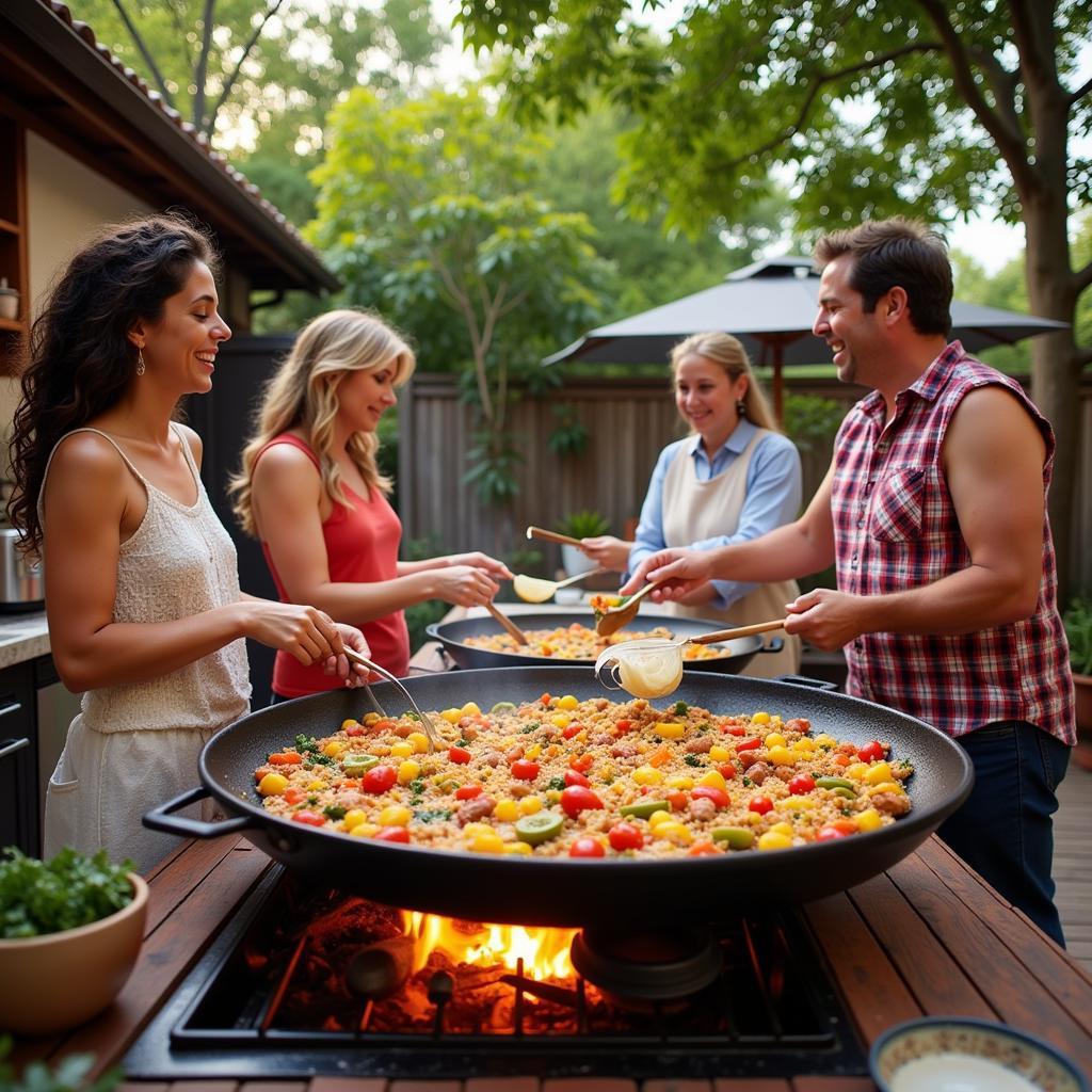 Preparing Paella with a Spanish Family