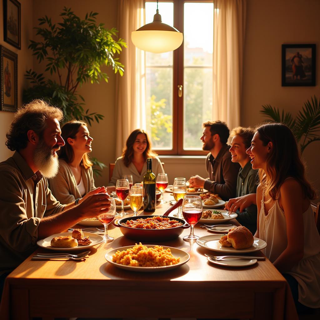 Authentic Spanish Family Dinner