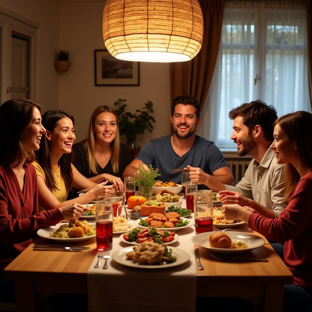 Authentic Spanish Family Dinner