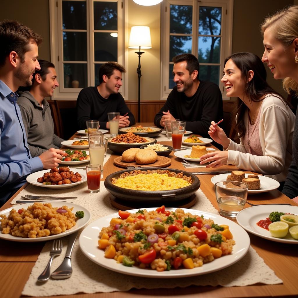 Authentic Spanish Family Dinner