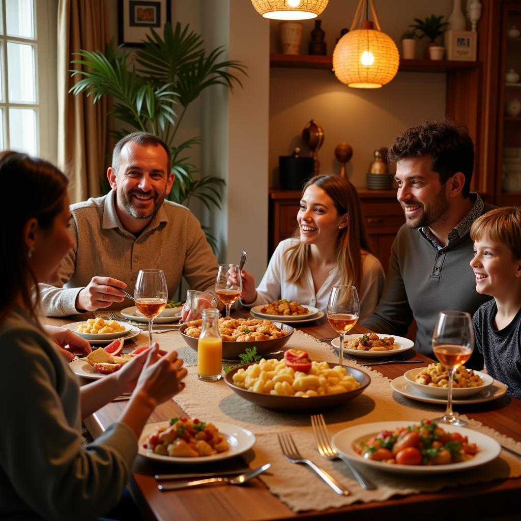 Authentic Spanish Family Dinner