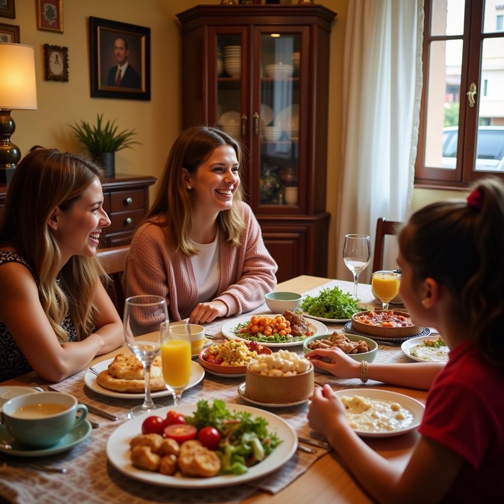 Authentic Spanish Family Dinner