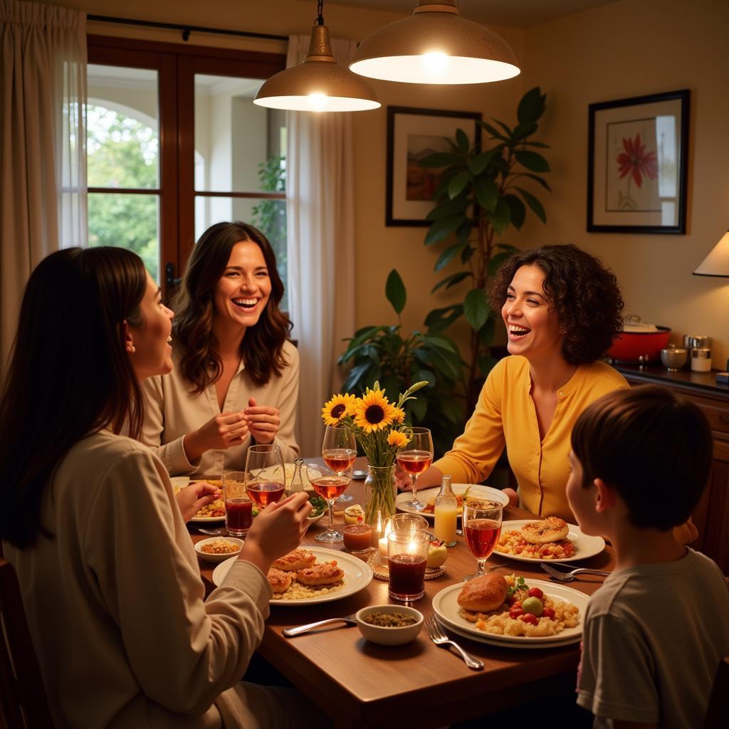 Authentic Spanish Family Dinner