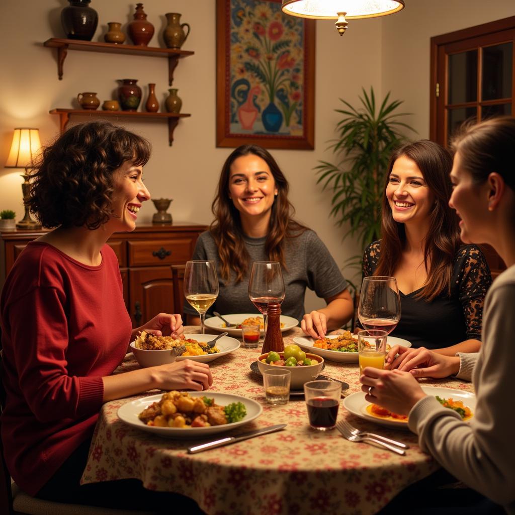 Authentic Spanish Family Dinner at a Homestay