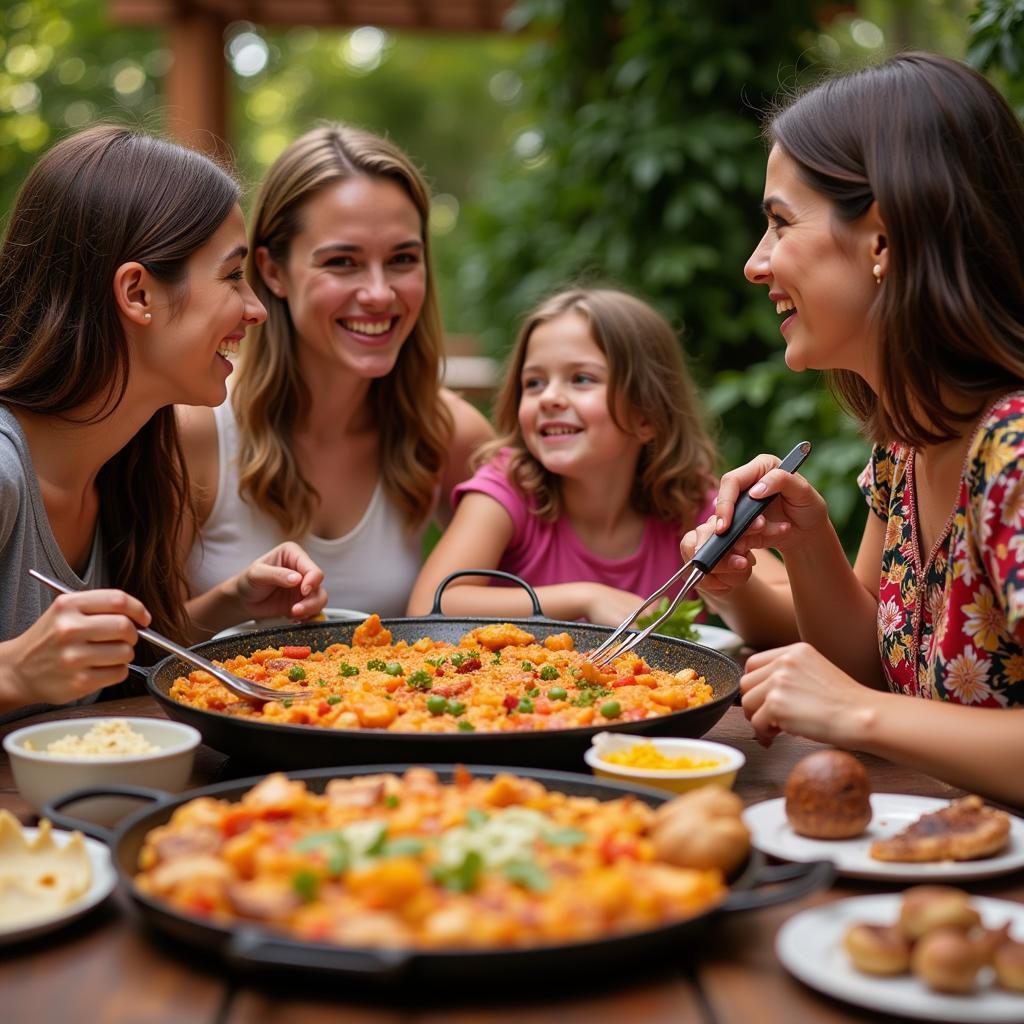 Sharing a Meal with a Spanish Family