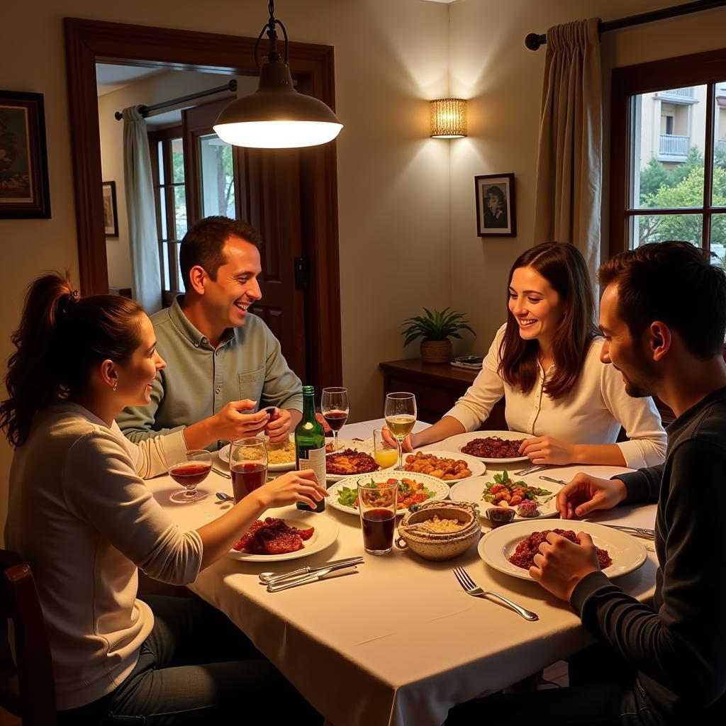 Authentic Spanish Homestay Dinner