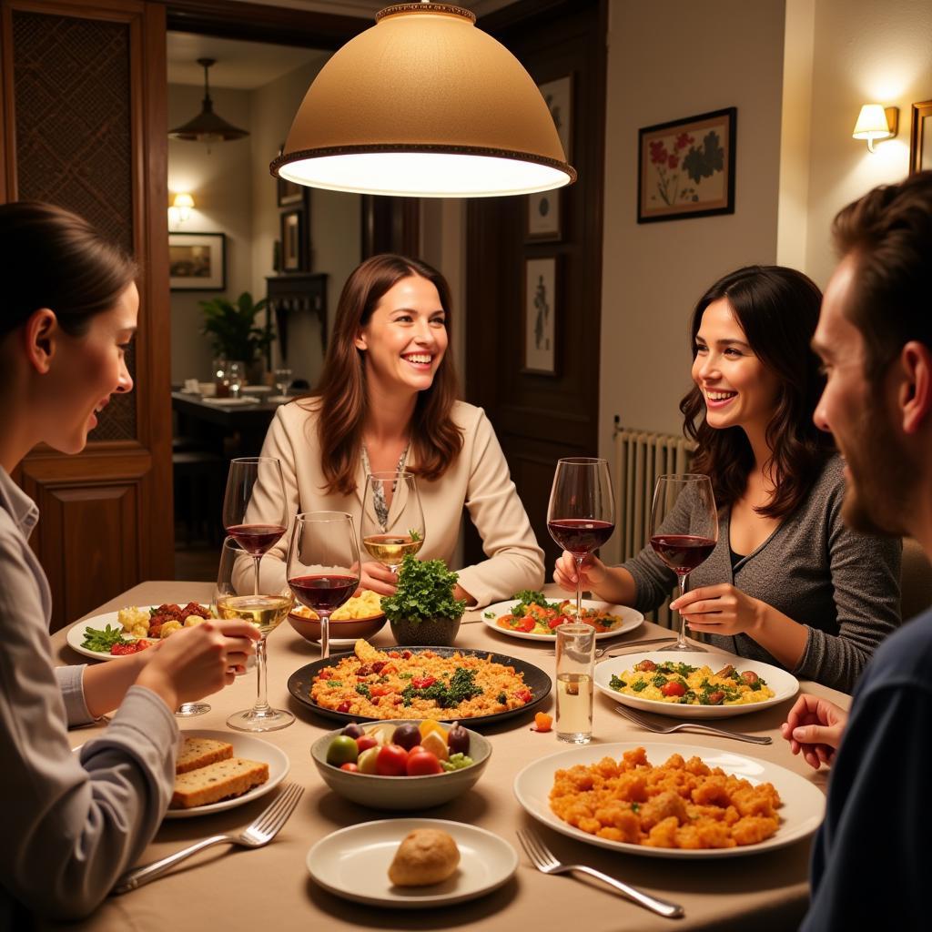 Authentic Spanish Homestay Dinner