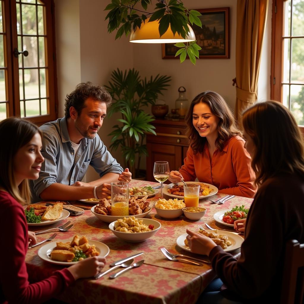 Authentic Spanish Homestay Dinner