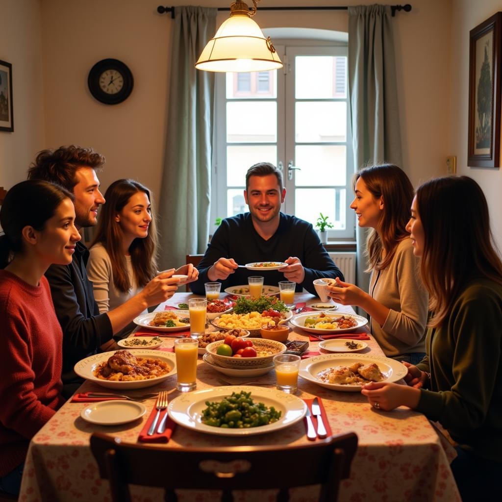 Authentic Spanish Family Meal in Homestay