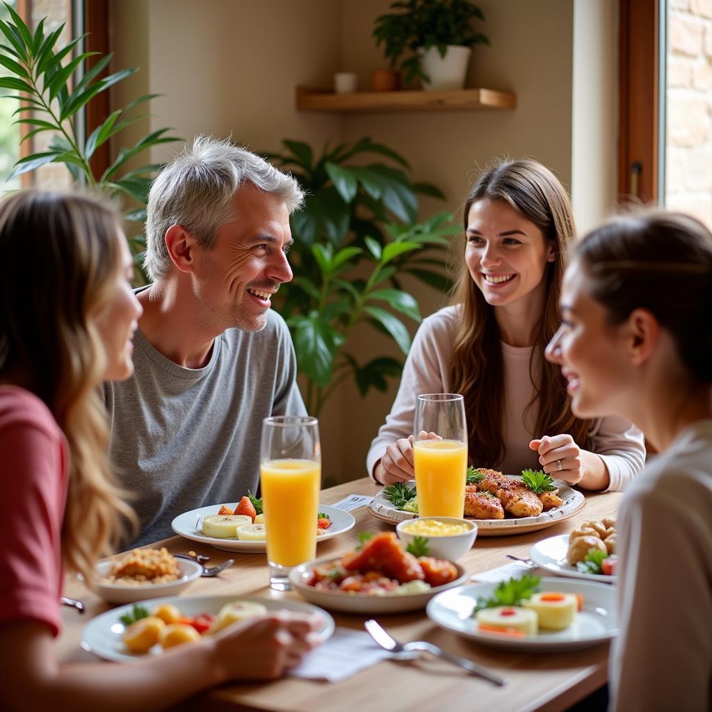 Sharing a Meal with a Spanish Family