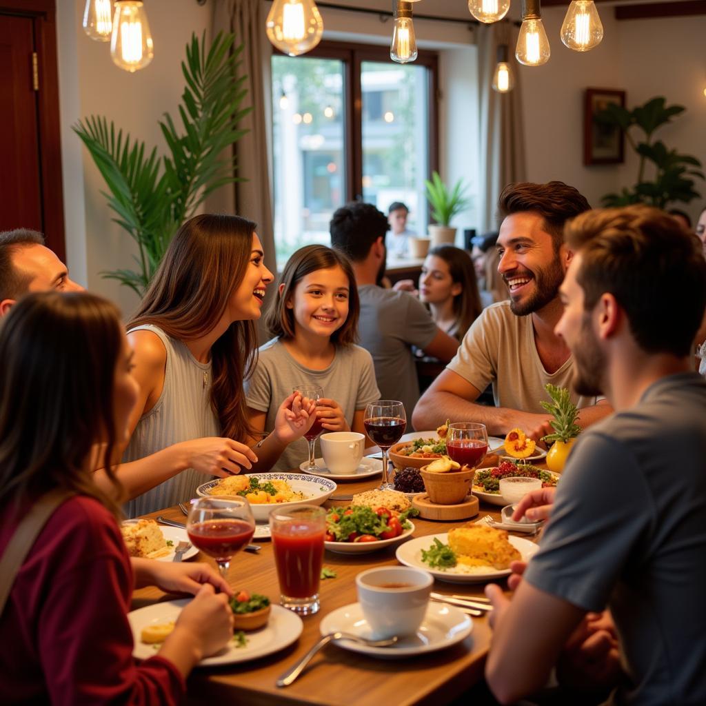 Sharing a Meal with a Spanish Family