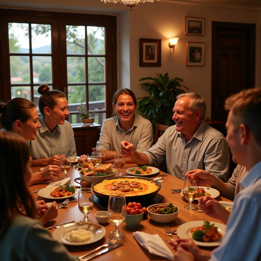 Authentic Spanish Family Meal