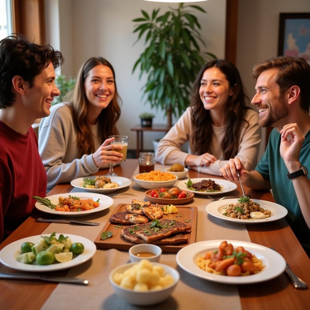 Sharing a Meal with a Spanish Family